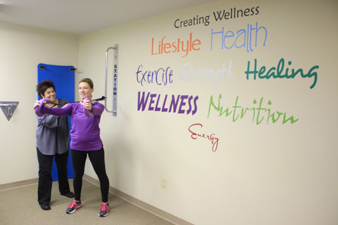 Photo of wellness session with instructor